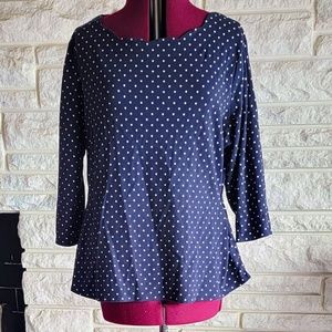 Croft & Barrow Polka Dot tunic